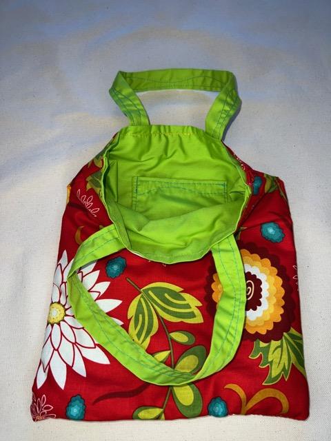 Red Vintage Floral Bag