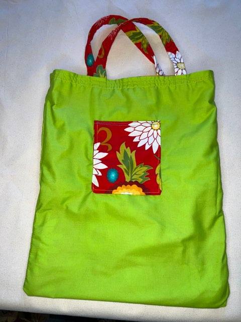 Red Vintage Floral Big Bag