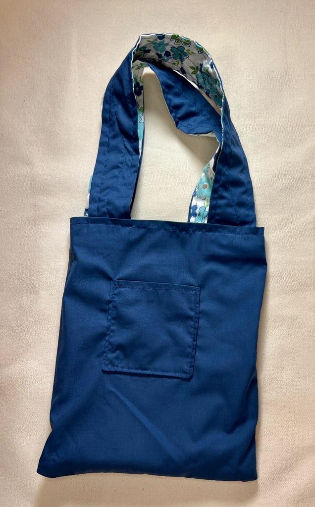 Light Blue & Navy Floral Bag