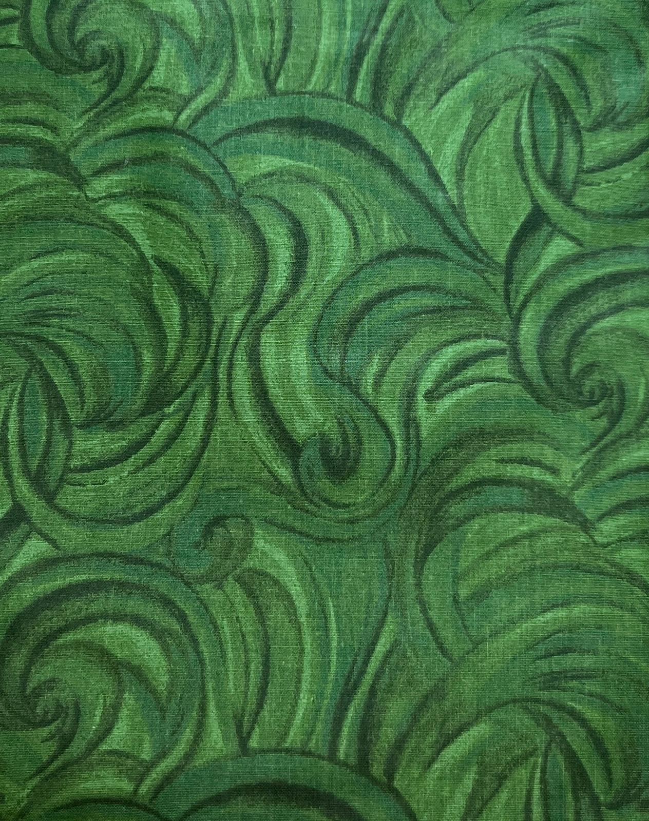Green Swirls Book or Tablet Bag