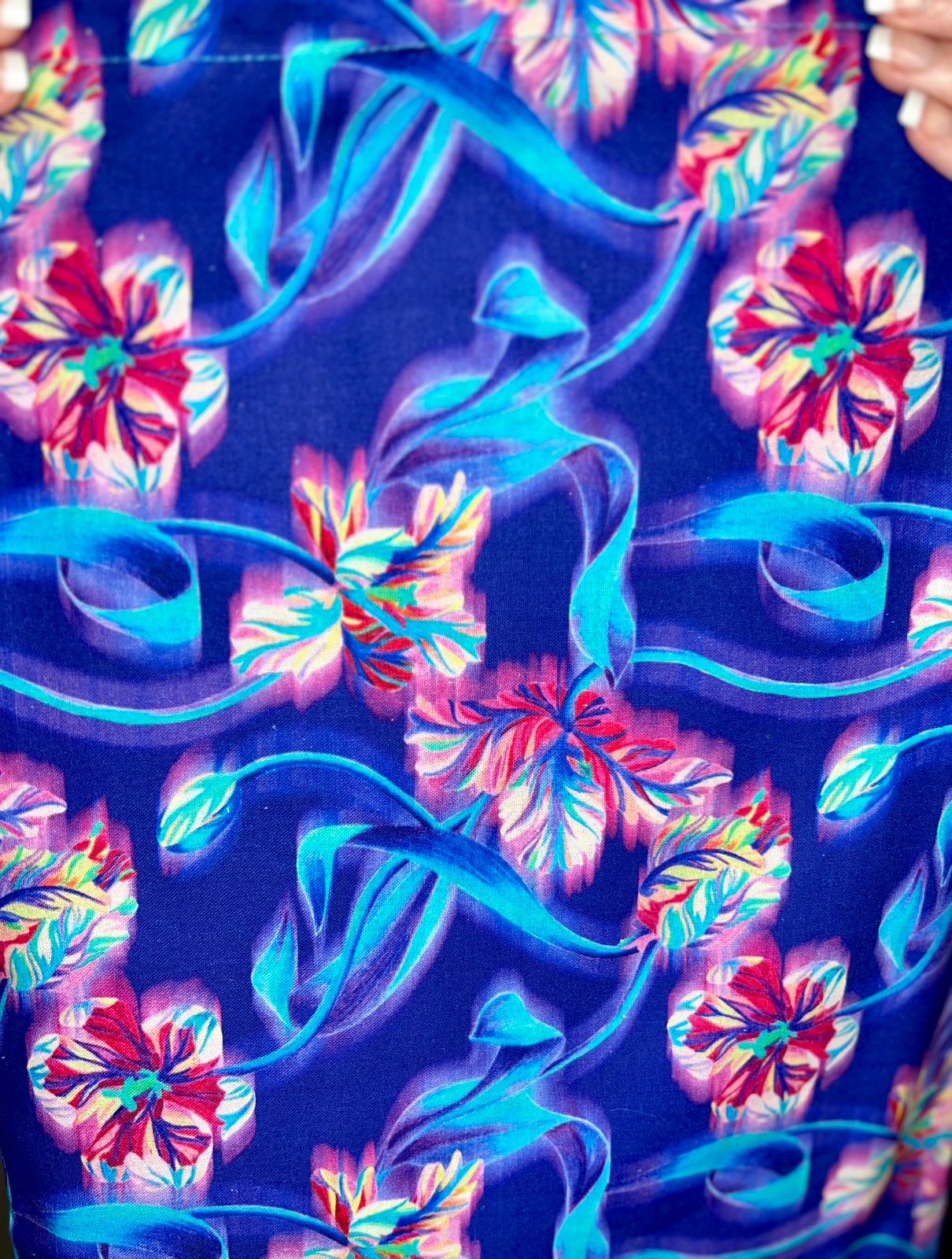 Sling Bag, Electric Blue, Pink & Purple
