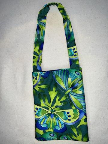 Green Butterfly Cell Phone Bag