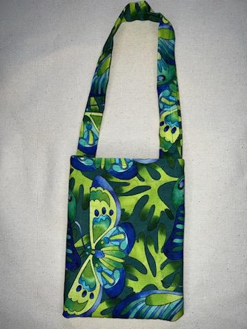 Green Butterfly Cell Phone Bag