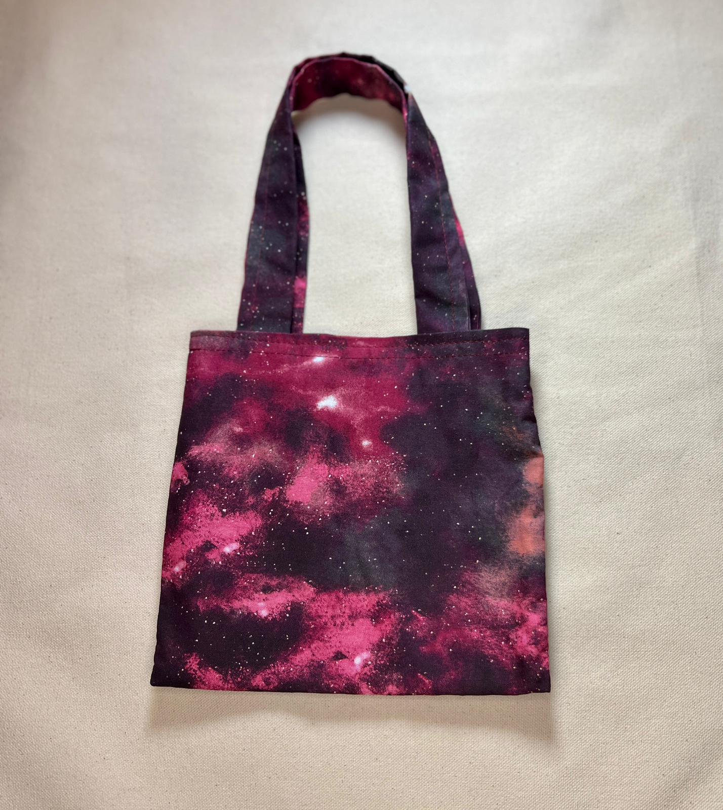 Deep Maroon Cosmic Print Bag