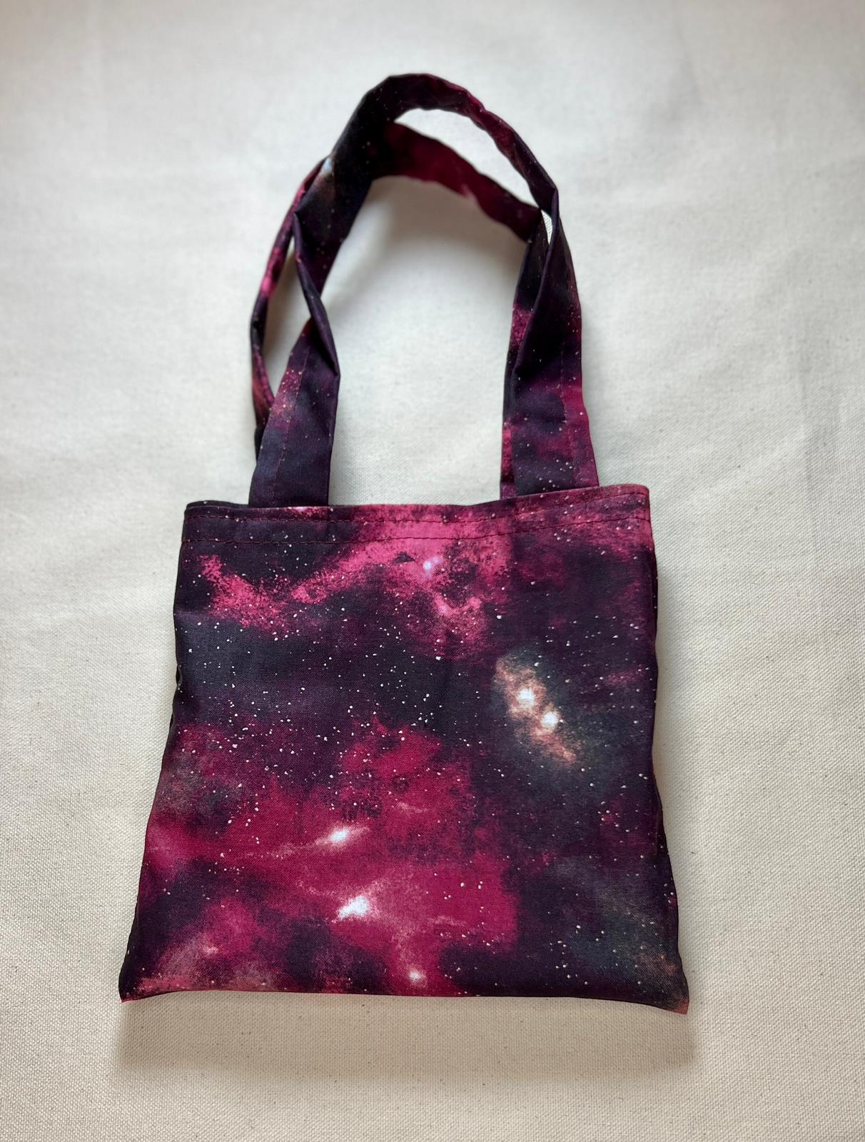 Deep Maroon Cosmic Print Bag
