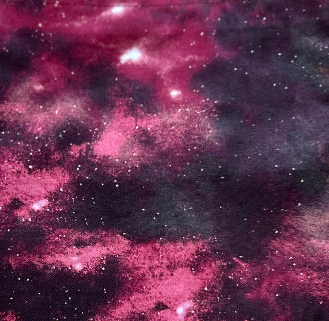 Deep Maroon Cosmic Print Bag