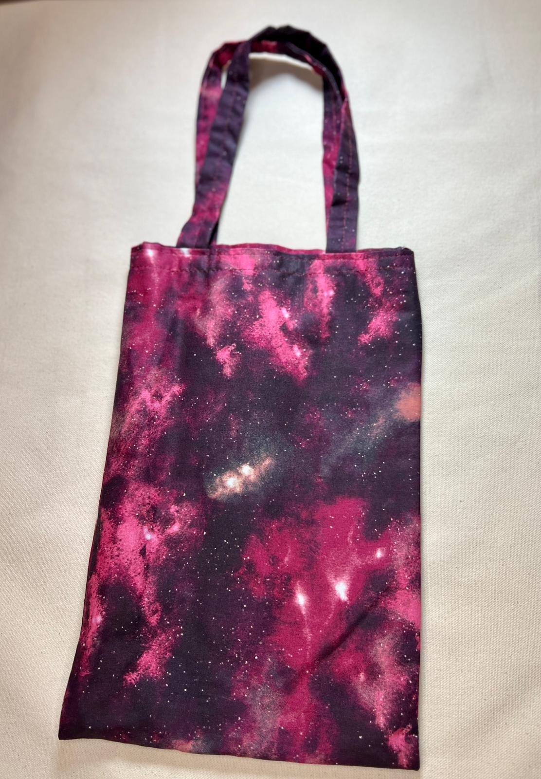 Deep Maroon Cosmic Print Bag