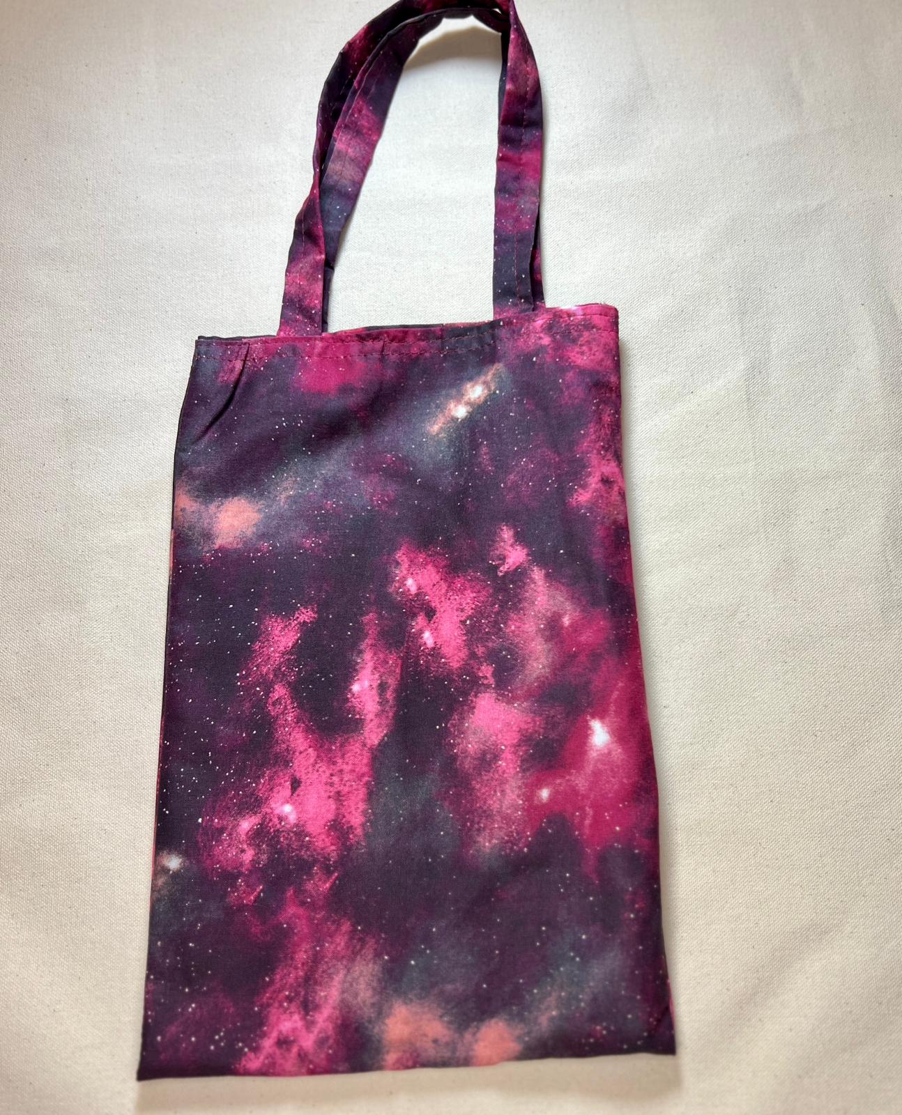 Deep Maroon Cosmic Print Bag