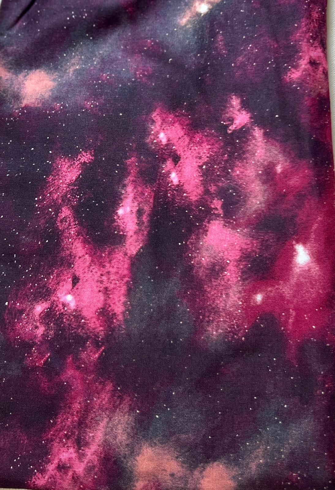 Deep Maroon Cosmic Print Bag