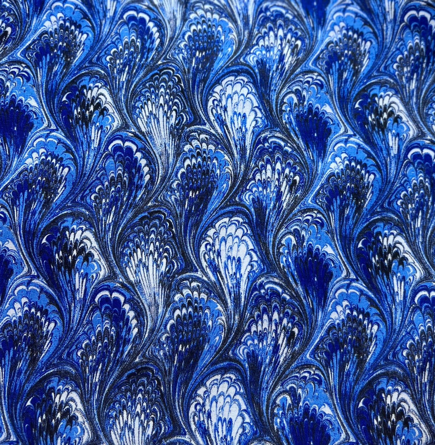 File Folder Tote Bag with Blue Swirls